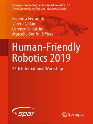 cover image of Human-Friendly Robotics 2019